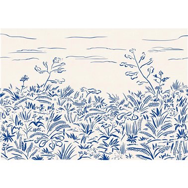 Floral Cave Blue M5102-2