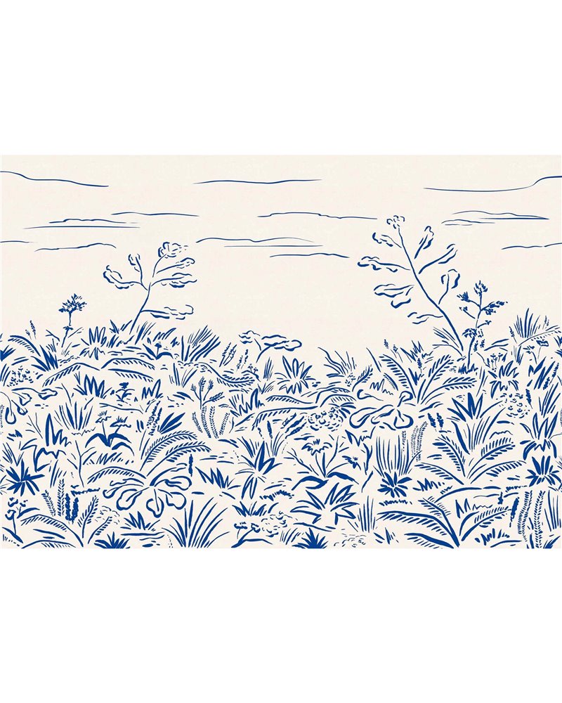 Floral Cave Blue M5102-2 Floral Cave Blue M5102-2