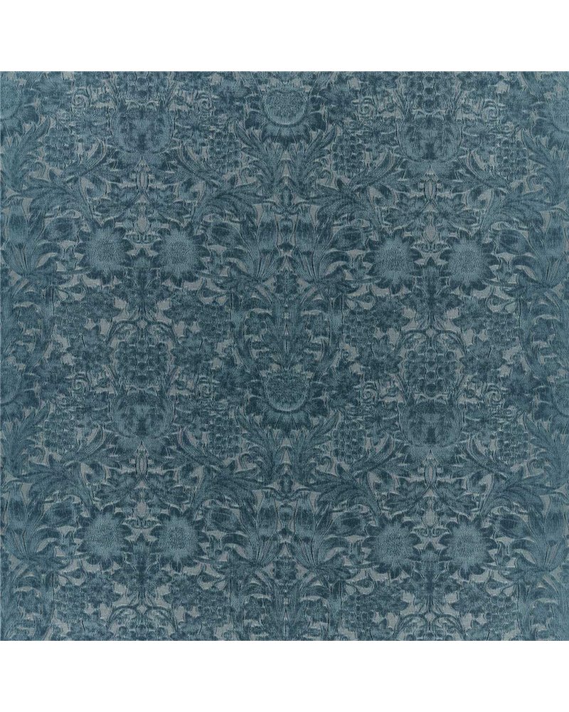 Sunflower Caffoy Velvet Webbs Blue MWAR237285 Sunflower Caffoy Velvet Webbs Blue MWAR237285