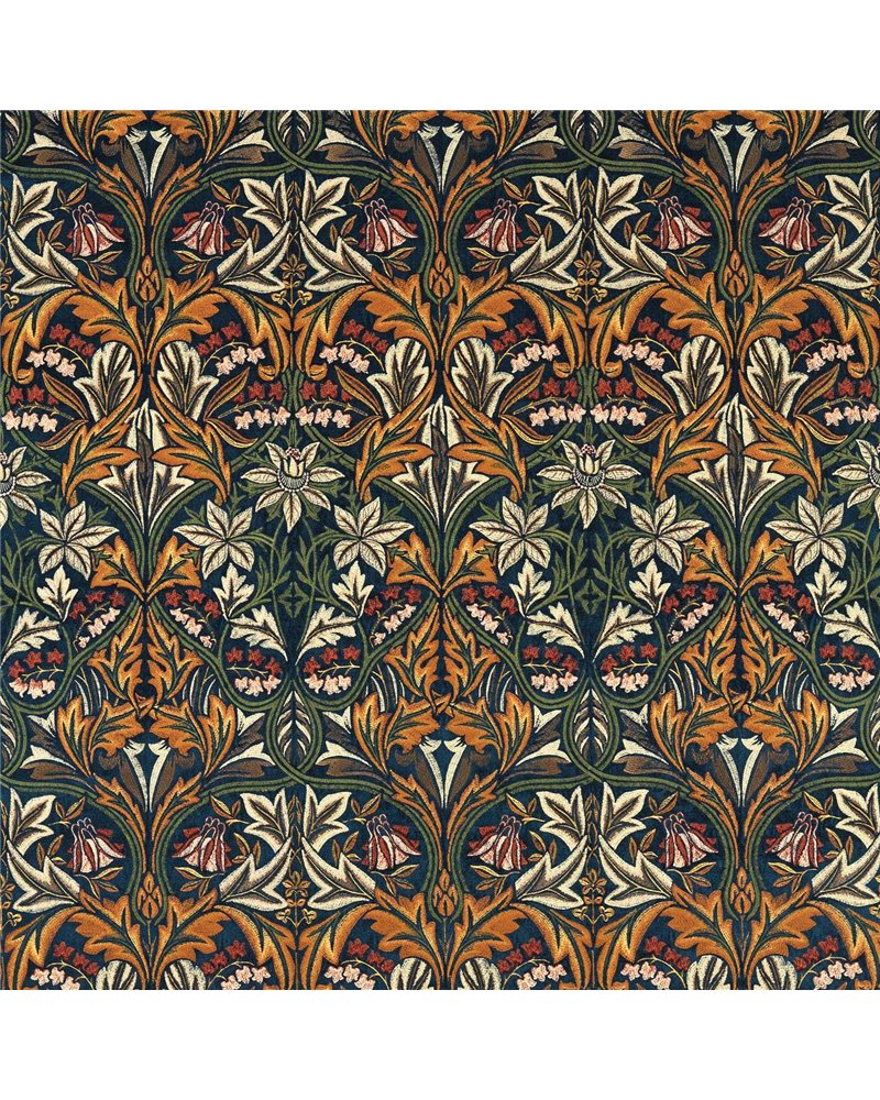 Bluebell Embroidery Indigo Russet MWAR237293 Bluebell Embroidery Indigo Russet MWAR237293