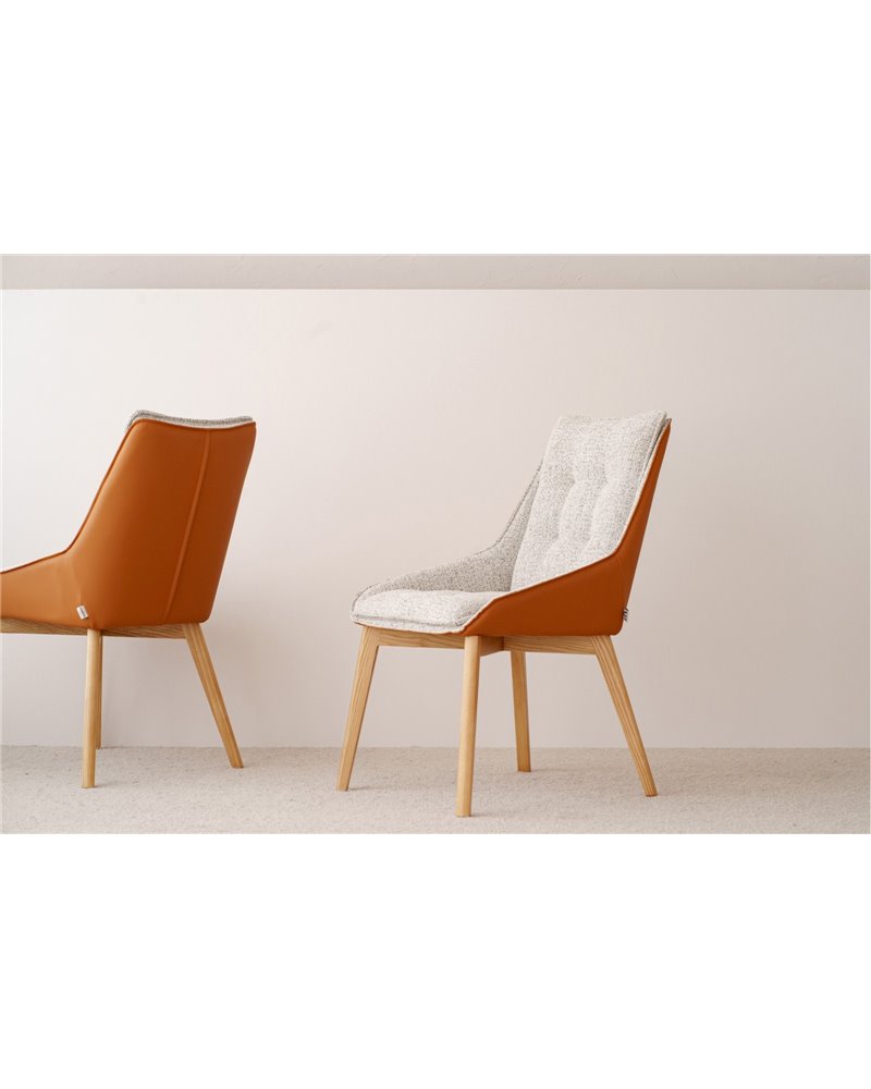 SET 2 SILLAS MIA. BEIGE, GRIS, CAMEL SET 2 SILLAS MIA. BEIGE, GRIS, CAMEL