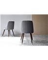 SET 2 SILLAS COMEDOR EN GRIS. MADERA