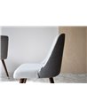 SET 2 SILLAS COMEDOR EN GRIS. MADERA