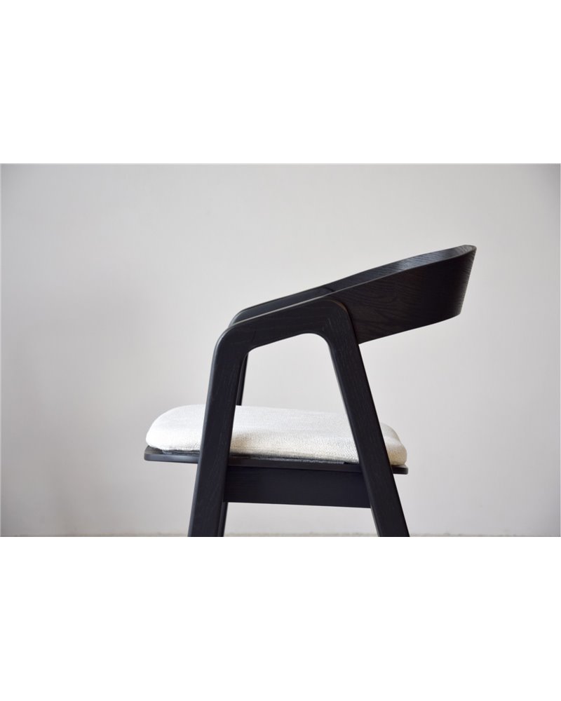 SET 2 SILLAS NOA.MADERA. NEGRO BEIGE