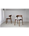 SET 2 SILLAS EMMA. MADERA.MARRÓN GRIS