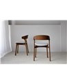 SET 2 SILLAS EMMA. MADERA.MARRÓN GRIS