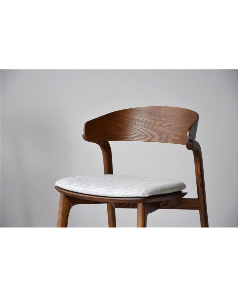 SET 2 SILLAS EMMA. MADERA.MARRÓN GRIS