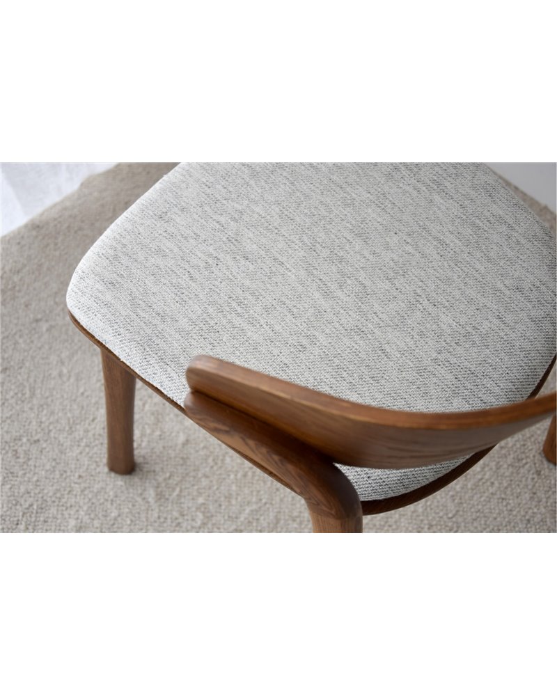 SET 2 SILLAS EMMA. MADERA.MARRÓN GRIS