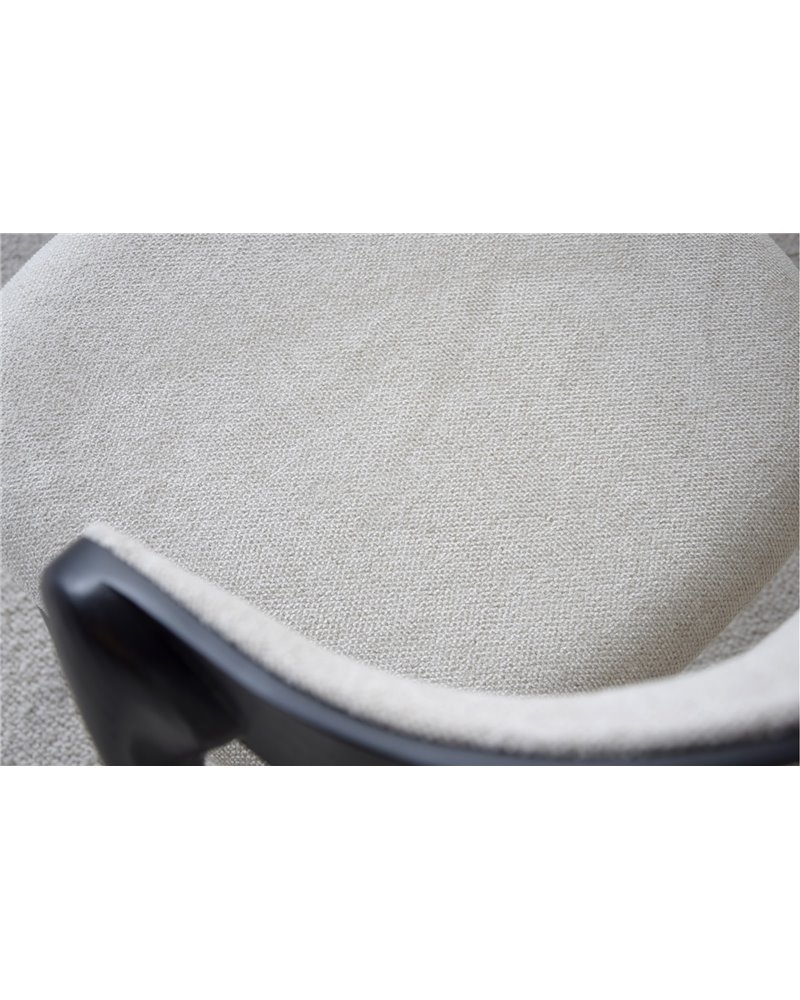 SET 2 SILLAS LEA. MADERA.NEGRO BEIGE