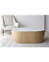 MESA DE CENTRO NORA. NATURAL,BLANCO,OCRE