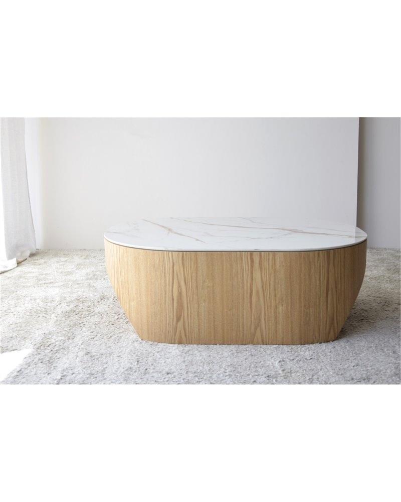 MESA DE CENTRO NORA. NATURAL,BLANCO,OCRE