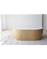 MESA DE CENTRO NORA. NATURAL,BLANCO,OCRE