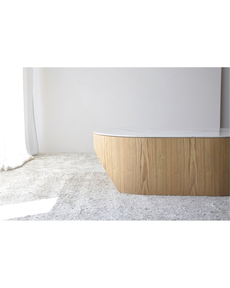 MESA DE CENTRO NORA. NATURAL,BLANCO,OCRE