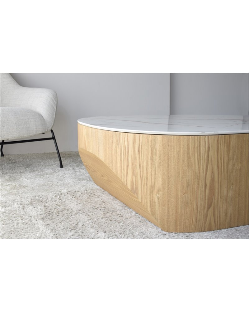 MESA DE CENTRO NORA. NATURAL,BLANCO,OCRE