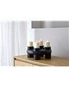 CANDELABRO MARA. METAL. NEGRO