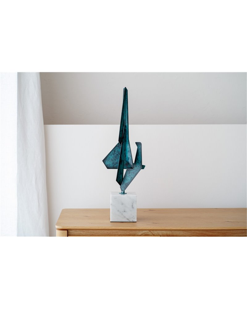 ESCULTURA ABSTRACCIÓN N1. VERDE Y AZUL ESCULTURA ABSTRACCIÓN N1. VERDE Y AZUL
