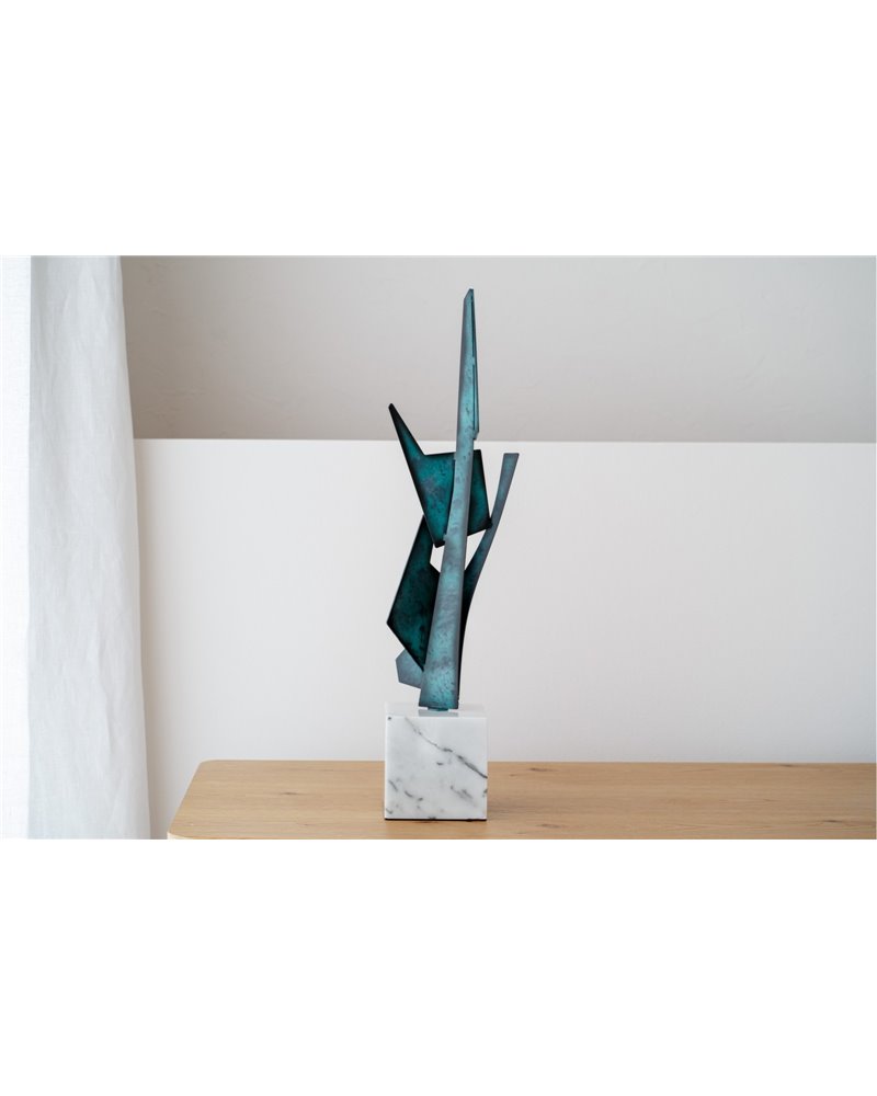 ESCULTURA ABSTRACCIÓN N2. VERDE Y AZUL ESCULTURA ABSTRACCIÓN N2. VERDE Y AZUL
