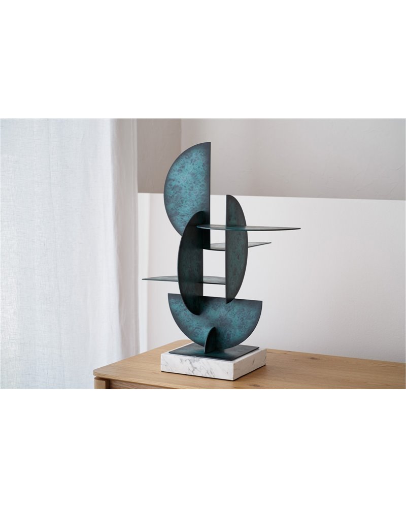 ESCULTURA ABSTRACCIÓN N3. VERDE Y AZUL ESCULTURA ABSTRACCIÓN N3. VERDE Y AZUL