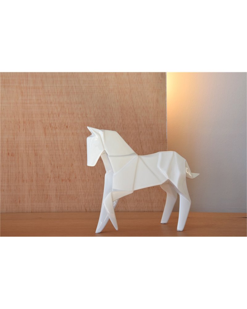 CABALLO CERÁMICA BLANCO PEQUEÑO CABALLO CERÁMICA BLANCO PEQUEÑO