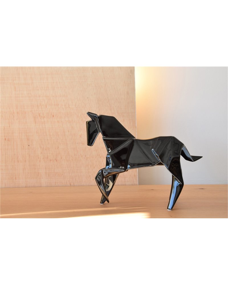 CABALLO CERÁMICO NEGRO PEQUEÑO CABALLO CERÁMICO NEGRO PEQUEÑO
