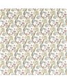 Golden Lily Embroidery Plum Denim F1742-04