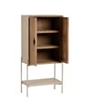 ARMARIO BLANCO-NATURAL MADERA-METAL 70 X 40 X 172 CM REF.-611314