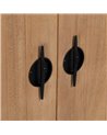 ARMARIO BLANCO-NATURAL MADERA-METAL 70 X 40 X 172 CM REF.-611314