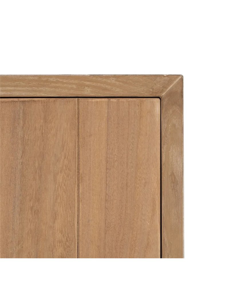 ARMARIO BLANCO-NATURAL MADERA-METAL 70 X 40 X 172 CM REF.-611314