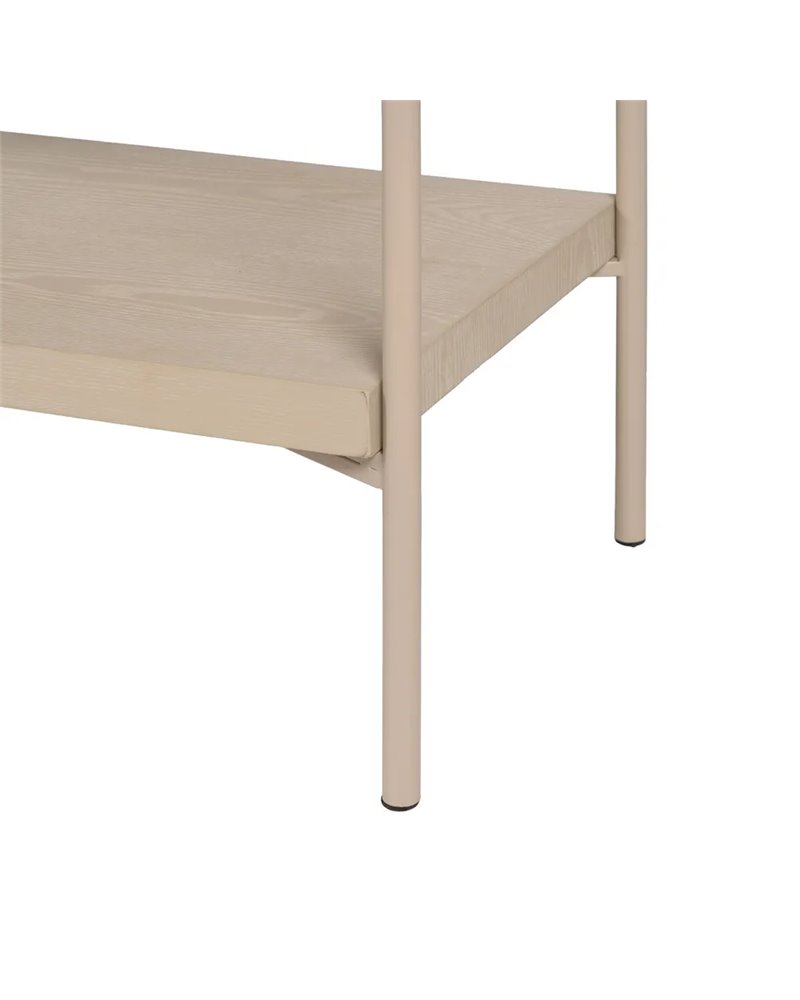 ARMARIO BLANCO-NATURAL MADERA-METAL 70 X 40 X 172 CM REF.-611314