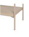 ARMARIO BLANCO-NATURAL MADERA-METAL 70 X 40 X 172 CM REF.-611314