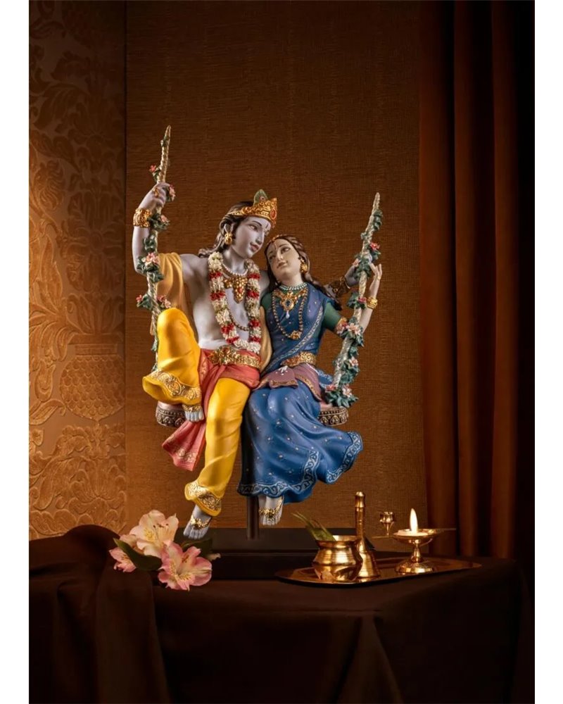 Radha Krishna en Columpio Radha Krishna en Columpio