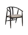 SILLA NEGRO TEJIDO-MADERA SALÓN 56,50 X 57 X 76 CM
