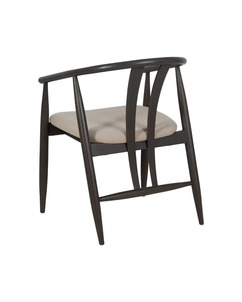 SILLA NEGRO TEJIDO-MADERA SALÓN 56,50 X 57 X 76 CM