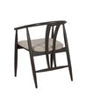 SILLA NEGRO TEJIDO-MADERA SALÓN 56,50 X 57 X 76 CM