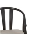 SILLA NEGRO TEJIDO-MADERA SALÓN 56,50 X 57 X 76 CM