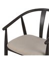 SILLA NEGRO TEJIDO-MADERA SALÓN 56,50 X 57 X 76 CM