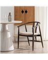SILLA NEGRO TEJIDO-MADERA SALÓN 56,50 X 57 X 76 CM