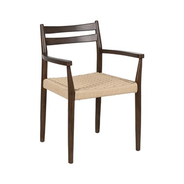 SILLA MARRÓN MADERA / FIBRA...