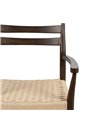 SILLA MARRÓN MADERA / FIBRA SALÓN 58 X 49 X 78,50 CM