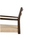 SILLA MARRÓN MADERA / FIBRA SALÓN 58 X 49 X 78,50 CM