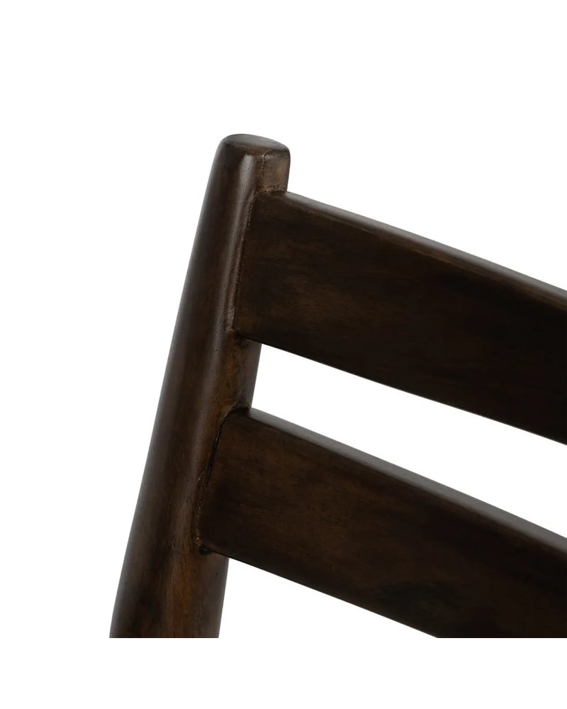 SILLA MARRÓN MADERA / FIBRA SALÓN 58 X 49 X 78,50 CM
