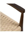 SILLA MARRÓN MADERA / FIBRA SALÓN 58 X 49 X 78,50 CM