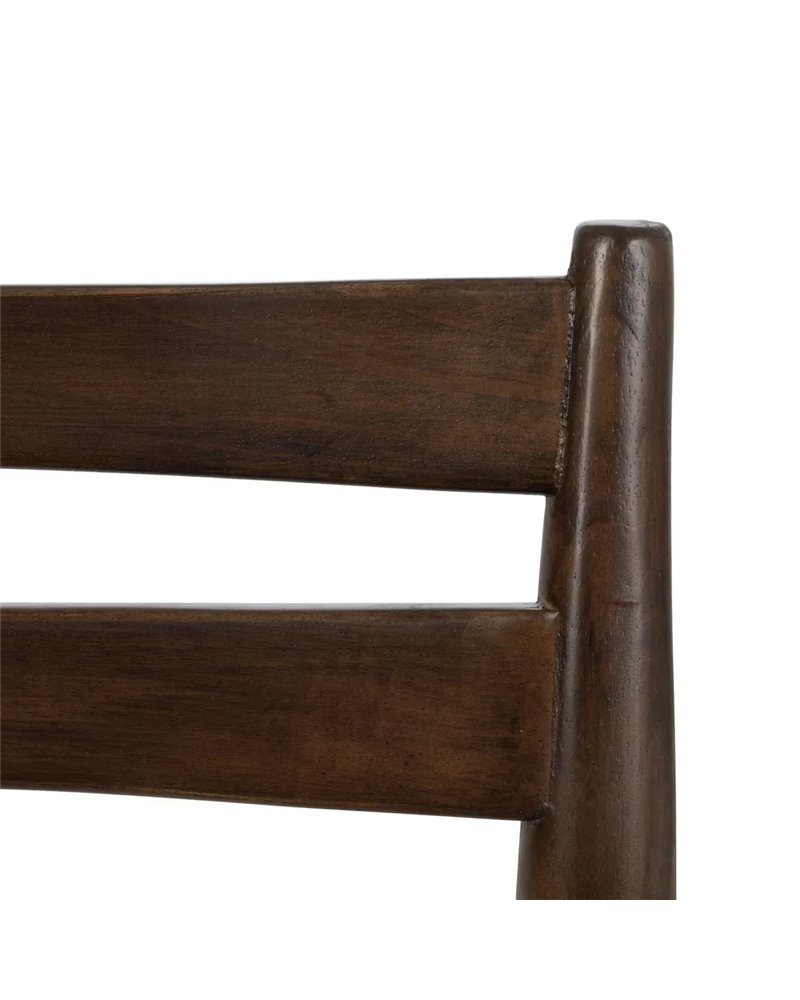 SILLA MARRÓN MADERA / FIBRA SALÓN 58 X 49 X 78,50 CM