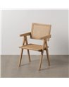SILLA NATURAL MADERA CONTRACT 52,50 X 54 X 86 CM
