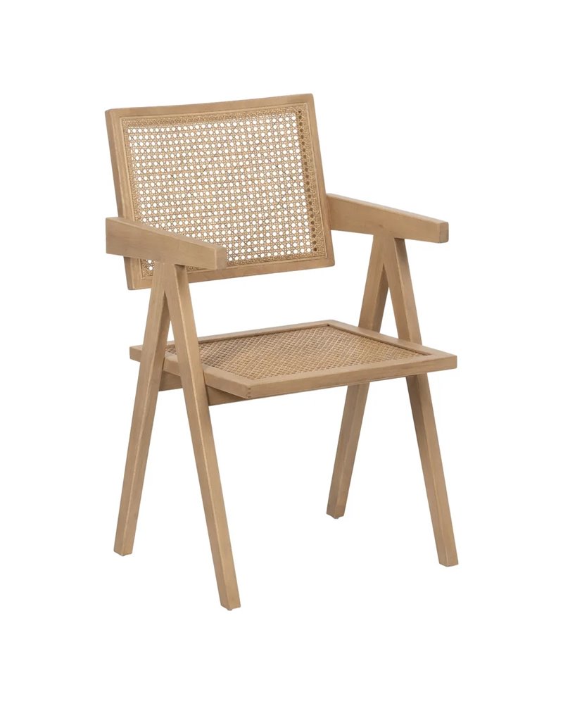 SILLA NATURAL MADERA CONTRACT 52,50 X 54 X 86 CM