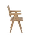 SILLA NATURAL MADERA CONTRACT 52,50 X 54 X 86 CM