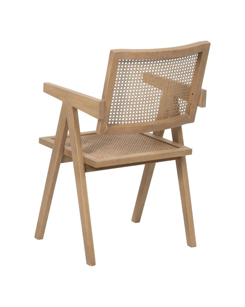 SILLA NATURAL MADERA CONTRACT 52,50 X 54 X 86 CM
