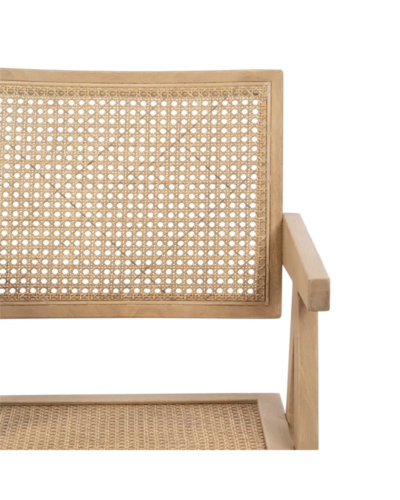 SILLA NATURAL MADERA CONTRACT 52,50 X 54 X 86 CM