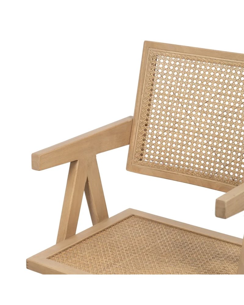 SILLA NATURAL MADERA CONTRACT 52,50 X 54 X 86 CM