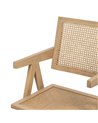 SILLA NATURAL MADERA CONTRACT 52,50 X 54 X 86 CM